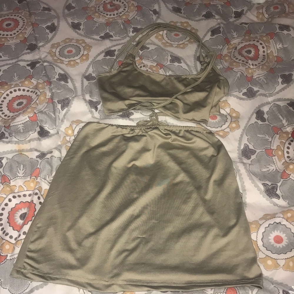 A two piece dress.